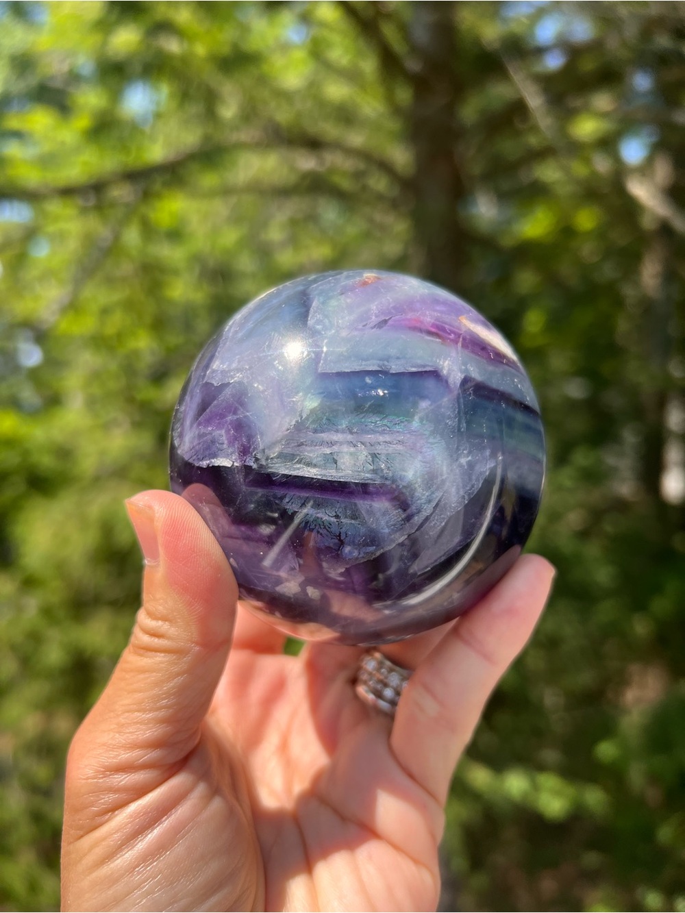 Fluorite (12) Sphere — crystal